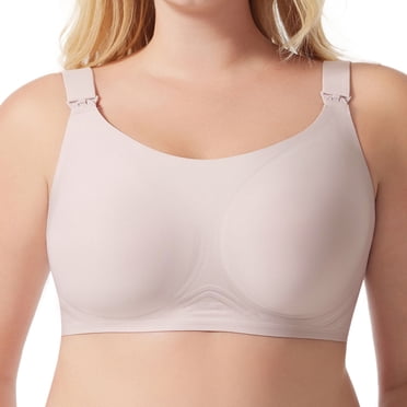 Fgnfyis Women's Light Solid Color Thin Adjustable Shoulder Strap Sagging Maternity Breastfeeding Bra Women Bras Light Pink M