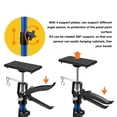 thumbnail image 4 of Hanging Cabinet Support Rod, Extendable Robust 50-115cm Hanging Cabinet Support Pole Stainless Steel Nylon 2Pcs Easily Adjusting With 4 Plate For Ceiling, 4 of 8