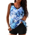 thumbnail image 1 of Birdeem Women Conservative Print Strappy Back Set Two Piece Swimsuits Swimdress, 1 of 7