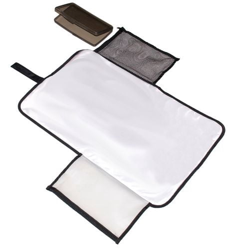Jolly Jumper Change Eze Pad avec poignée de transport | ENTREPRISE FIÈREMENT CANADIENNE | Tapis à langer portable avec 2 poches zippées | Surface facile à nettoyer et attache pour poussette