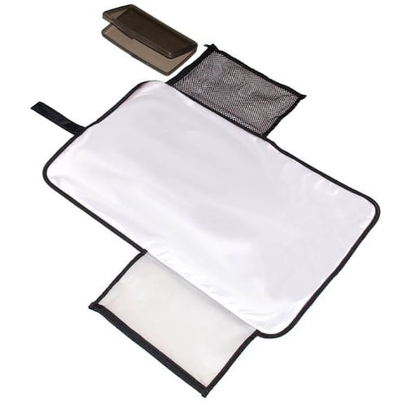 Jolly Jumper Change Eze Pad with Carry Handle | Portable Changing Pad with 2 Zippered Pockets | Easy-Wipe Surface & Stroller Attachment