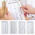 thumbnail image 4 of Kids Chore Chart, Removable Reusable Easy Operation 4 Pieces Chore Chart Reasonable Arrangement  For Home, 4 of 8