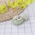 thumbnail image 3 of Mini Ceramics Cream Rouge Storage Tank Portable Travel Makeup Sealed Bottle - 4.6X2.7X3.5CM (Green), 3 of 8