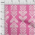 thumbnail image 2 of oneOone Polyester Spandex Fuschia Pink Fabric Aztech Fabric For Sewing Printed Craft Fabric By The Yard 56 Inch Wide, 2 of 4