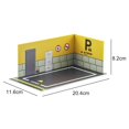 thumbnail image 4 of 1:32 Parking Lot Model Car Diecast Garage for Diorama Display Mini Scale Collection Background 32068 Yellow, 4 of 4