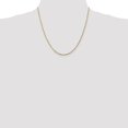 thumbnail image 2 of Diamond2Deal 10K Yellow Gold 1.8mm Diamond-Cut Lightweight Rope Chain Necklace for Women 20", 2 of 6