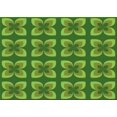 thumbnail image 1 of Ahgly Tapis Rectangulaire Lavable en Machine Vert Pois, 5 Pieds x 8 Pieds, 1 of 7