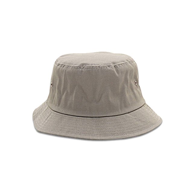 COTTON BLEND TWILL BUCKET HAT, Light Khaki Medium