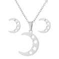thumbnail image 1 of EGNMCR Boucles d'Oreilles pour Femmes Ensemble de Boucles d'Oreilles Pendentif Mode Féminine Couleur Collier Clavicule Boucles d'Oreilles Exquis Collier Alphabet, 1 of 1