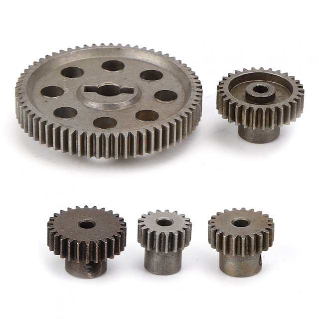 Differential Main Metal Spur Gear,, Pratical 5pcs Anti-rust 64T Main Gear, For HSP For RedCat 1/10 RC Cars Truck Accessory RC Truck Accessory