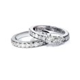 thumbnail image 2 of 2 1/6ct 3-Stone Diamond Engagement Wedding Ring Set 10K White Gold, 2 of 4