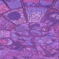 thumbnail image 1 of Ahgly Company Machine Washable Indoor Square Transitional Heliotrope Purple Area Rugs, 5' Square, 1 of 7