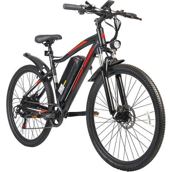 Cinverter Vélo Électrique 27,5 Pouces 48V, Bicyclette Électrique 500W pour Adultes, Autonomie 91km et Vélo de Montagne Électrique 32km/h avec Suspension Verrouillable, Shimano 7 Vitesses Vélo Électrique de Navettage