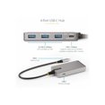 thumbnail image 3 of StarTech.com 4-Port USB-C Hub with USB-C DP Alt Mode Video Output 4K 60Hz, 3x USB-A, 1x USB-C, 100W Power Delivery Pass-Through, USB 3.2 Gen 2 (10Gbps), Portable USB Type-C to USB Type-A/C - 1ft (30cm) Host Cable (HB31C3A1CDPPD3) - Hub - 1 x USB-C + 3 x USB 3.2 Gen 2 - desktop, 3 of 13