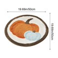 thumbnail image 3 of HHBEAUTY Halloween Bathroom Rug, Fall Pumpkin Bath Mat Water Absorbent Non-Slip Washable for Shower Tub Microfiber Washable Absorbent Carpet Autumn Halloween Thanksgiving Home Kitchen Decoration, 3 of 6