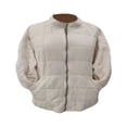 thumbnail image 3 of Women Stand Collar Quilted Jackets Long Sleeve Solid Color Full Zip Padded Jackets, 3 of 5