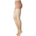 thumbnail image 2 of Hanes Womens Perfect Nudes Run Resistant Tummy Control Girl Short Hosiery, 5/6X, 2 of 5