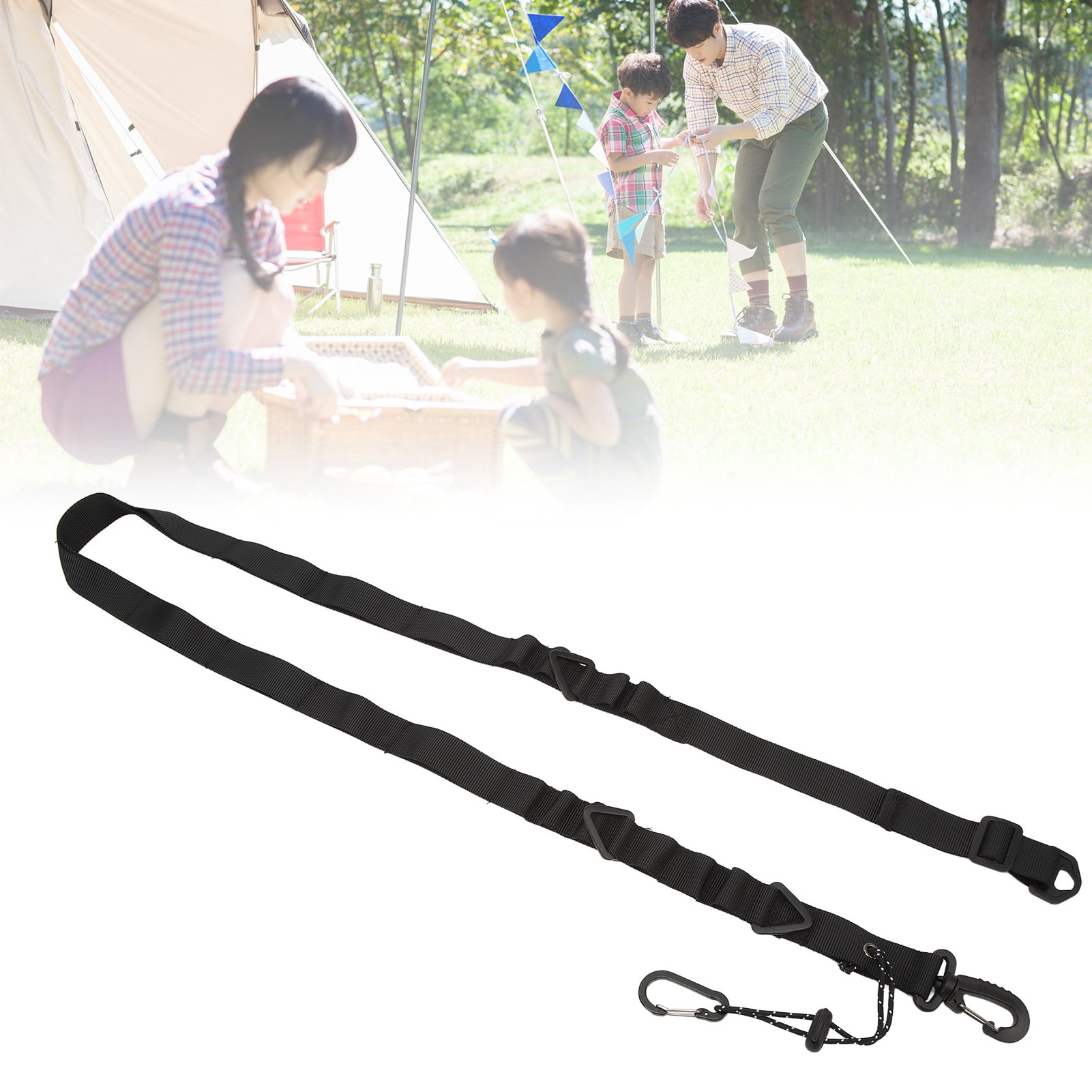 Storage Shoulder Strap, Versatile Hanging Storage System Camping Storage Lanyard Strap Nylon Strong Stitching Slip Resistant  for Outdoor for Travel Black