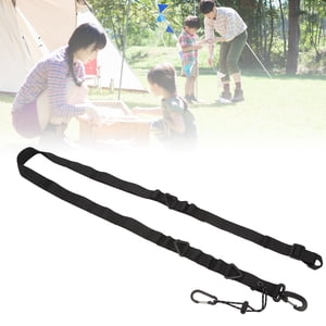 Système de stockage polyvalente des épaules Rangement de camping Seringue de lanyard Nylon Strong Stitching Slip Resistant pour l'extérieur pour Voyage noir