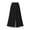 Noir, variante sur Plebaso Pantalon Capri à Jambe Grand pour Femme Taille Élastique Plissé Fluide Palazzo Capris Habillé Pantalon d'Été