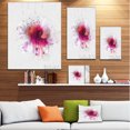 thumbnail image 3 of Stylish Pink Watercolor Flower - Floral Canvas Art Print, 3 of 4