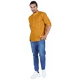 thumbnail image 2 of Atasi Chemise Henley Indienne pour Homme à Manches Longues, Décontractée, Col Mandarin, Courte Kurta, 2 of 7