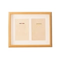 thumbnail image 1 of ZheElen Medal Photo Frame Holder Preserve Memories In Style Photo Frame Storage Wooden Medal Photo Display 10 inch double hole, 1 of 6