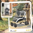 thumbnail image 3 of PawHut Pet Stroller Dog Stroller for Small to Large Cats, Dark Grey, 3 of 10