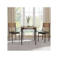thumbnail image 4 of Ourlova Home Dining Table Set For 2 Dining Table And Chairs Set Of 2 3 Piece Dining Table Set With Spiral Table Legs For Small Spaces Kitchen Apartment, 4 of 6