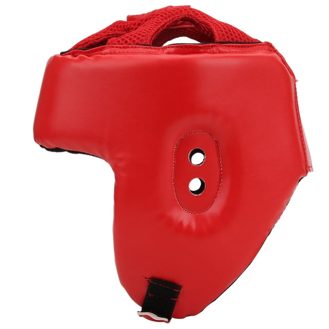 Boxing Helmet Boxing Head Gear Sanda Helmet Boxing Helmet PU Leather Adjustable Head Guard Sanda Kickboxing Training Defense