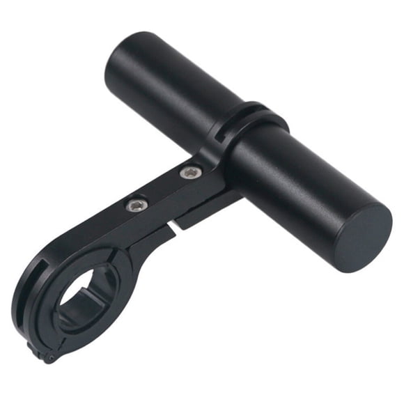 Support d'Extension de Bicyclette en Alliage d'Aluminium - Tige Simple Noire, Support Polyvalent pour Lumières de Vélo de Montagne, Ordinateurs et Accessoires avec Trousse de Quincaillerie Incluse