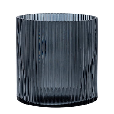 Better Homes and Gardens Home Glass Hurricane Pillar Candle Holder Medium Smoke
