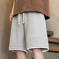 thumbnail image 5 of Diufon Men's Athletic Shorts Drawstring Waisted Outdoor Sport Shorts Spring Summer Hiking Shorts with Pockets, 5 of 5