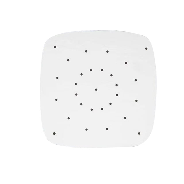 100 Pcs Papier Absorbant l'Huile Perforé pour Friteuse à Air Chaud, Streamer, Casseroles