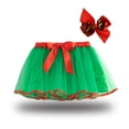 thumbnail image 2 of Yuyuzo Jupe Superposée Jupes Mini en Tulle pour Filles Robe de Danse Princesse Robes Colorées à Volants avec Bandeau à Nœud, 2 of 7