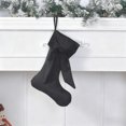 thumbnail image 4 of Iumwxz White Velvet Christmas Stocking with Snowflake and Star Patterns 40x19cm Holiday Tree Ornament Sock with Rope Hanger for Festive Home Decor Includes 1 Stocking, 4 of 6