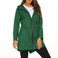 thumbnail image 2 of PRAETER Nouveau Imperméable Léger pour Femmes, Veste Imperméable à Capuche pour Randonnée en Plein Air, Longue Veste de Pluie Active, 2 of 4