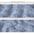 thumbnail image 4 of Soimoi Printed Waterproof Taffeta Fabric - Blue Floral Pattern | 56" Wide | For Outdoor Cushions, Awnings, Table Covers & Upholstery Projects, By 5 Yard, 4 of 7