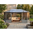 thumbnail image 2 of Gazebo Penguin Florence Solarium 12 Ft X 18 Ft Polycarbonate Roof - Slate, 2 of 16