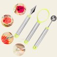 thumbnail image 3 of Plongeur de Fruits, 3pcs Multi Fonction Fruit Creuser Boule Melon Pelle Construite pour la Précision, 3 of 8