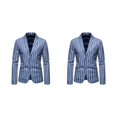 thumbnail image 2 of Maytalsory Stylish And Professional Suit Jackets For Timeless And Classic Style Slim Fit blue L 2Set, 2 of 6