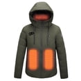 thumbnail image 2 of Penkiiy Heated Jackets for Women Men USB Intelligent Constant Temperature Heated Windproof Plus Size Men And Women Winter 4 Heated Jacket Coat S Army Green, 2 of 4