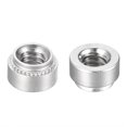 thumbnail image 4 of Unique Bargains Écrous Auto-Agrippants, Écrou à Rivet en Acier Inoxydable 1/4-20x0.22 Pouces Tête Ronde Attache de Montage pour Tôle en Acier Métallique 100 Pcs, 4 of 5