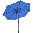 thumbnail image 2 of Patiojoy 10 ft Patio Market Umbrella w/Solar Powered LED Light Blue, 2 of 9