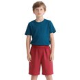 thumbnail image 1 of TOPTIE Short de Soccer pour Grands Garçons, Shorts de Course de 8 Pouces avec Poches-Rouge-M/ 10-12, 1 of 7