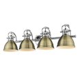 thumbnail image 1 of Golden Lighting 3602-BA4 CH-AB Duncan 4 Light Bath Vanity, Chrome, 1 of 1