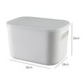 thumbnail image 2 of Bangcool Bac de Rangement de Bureau en Plastique Simple Panier Organisateur Contenant de Rangement avec Couvercle, 2 of 10