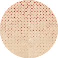 thumbnail image 1 of Ahgly Company Tapis d'Intérieur Ronds de Style Transitionnel Lavables à la Machine, Mocassin Beige, 8 Pieds Rond, 1 of 7