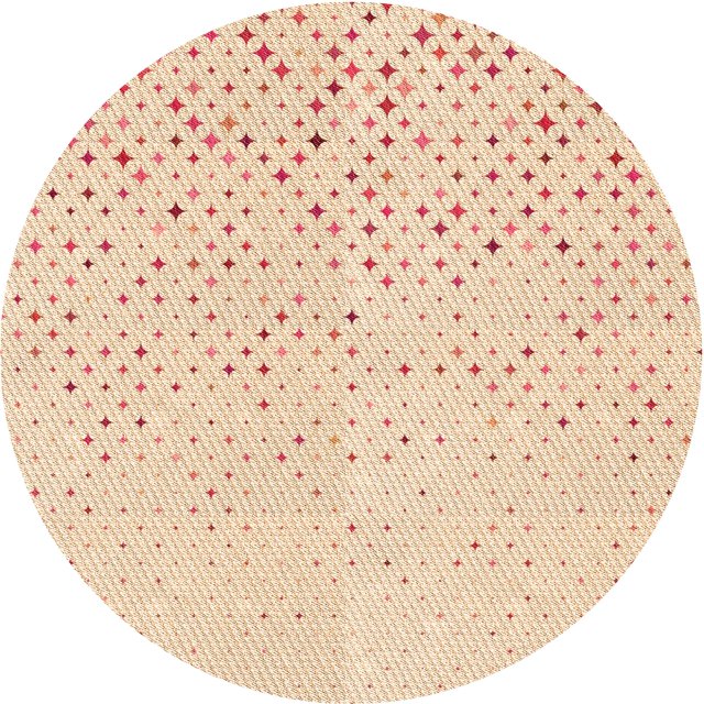 Ahgly Company Tapis d'Intérieur Ronds de Style Transitionnel Lavables à la Machine, Mocassin Beige, 8 Pieds Rond