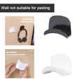 thumbnail image 2 of Punch-Free Headphone Bracket Storage Hook Adhesive Black / White: H5D4, 2 of 8